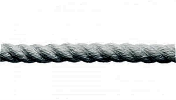 Polyester örgü halat, beyaz, 8mm