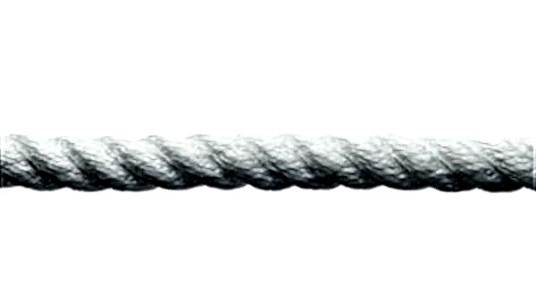 Polyester örgü halat, beyaz, 14mm