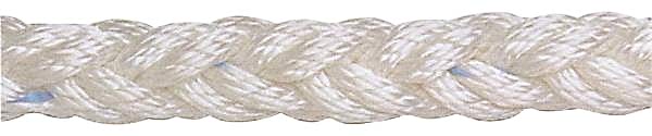 Beyaz polyester 8 kollu halat, 20mm