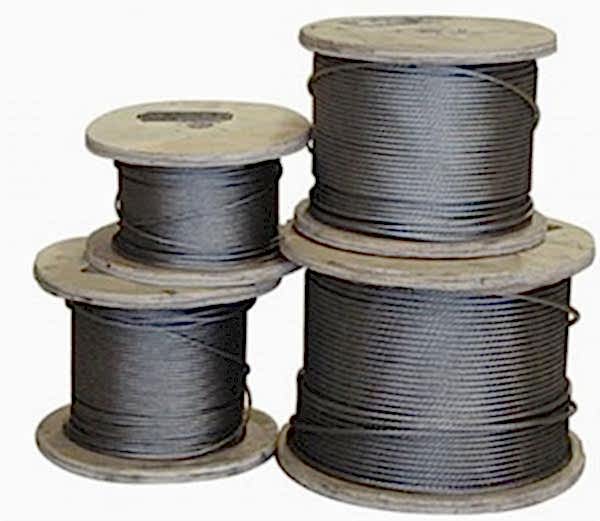 AISI 316 paslanmaz çelik halat 6MM