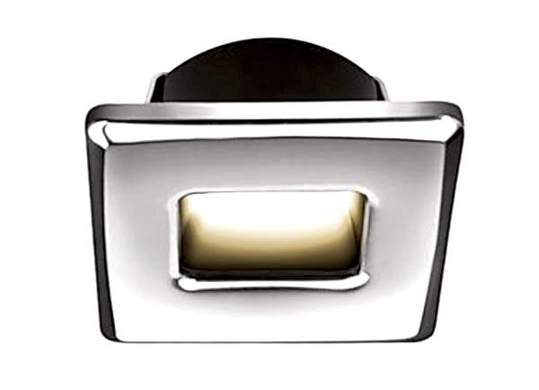 Ember Led Merdiven Lambası Mavi Tip:Kare, Parlak Krom 45x45 mm