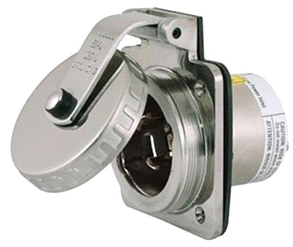 Hubbell 220V paslanmaz çelik priz