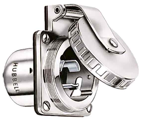 HUBBELL PASLANMAZ ÇELİK PRİZ 50A/250V