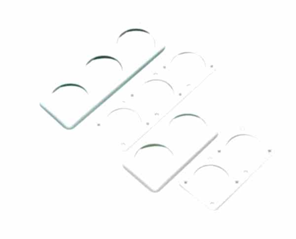 Priz montaj braketleri GRİ 3 LÜ 59,5X178,5MM