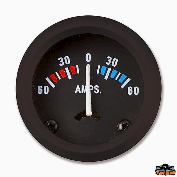 TREM ECO LINE AMPERMETRE.12V.SİYAH.60-60AMP