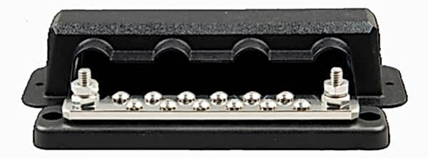 Busbar 250A 2P With 12 Screws + Cover