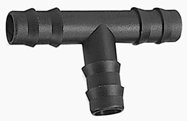 Hortum konektörü plastik. T tip 16MM