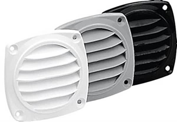 Plastik havalandırma, beyaz 82x82mm