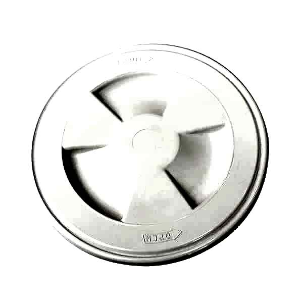 KONTROL KAPAKÇIĞI, BEYAZ, PLASTİK Ø155MM