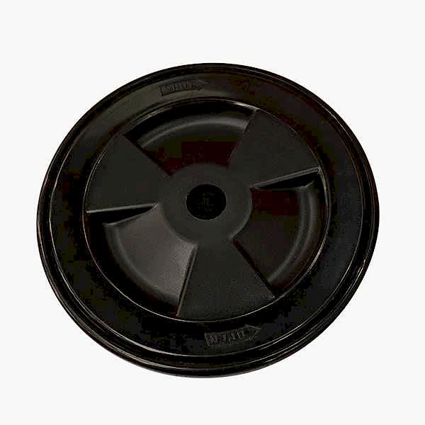 KONTROL KAPAKÇIĞI, SİYAH, PLASTİK Ø155MM