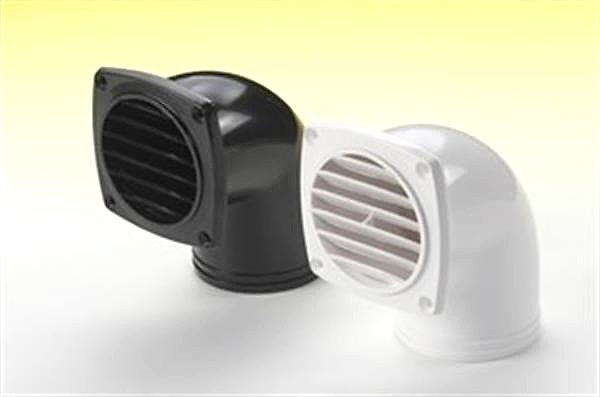 HAVALANDIRMA, 90° HORTUM ADP. PLASTİK.BEYAZ Ø76MM