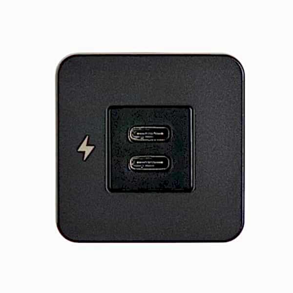 TILE-USB-C/USB-C ŞARJ SOKETİ, SİYAH ÇERÇEVE