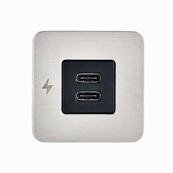 TILE-USB-C/USB-C ŞARJ SOKETİ, SİYAH ÇERÇEVE