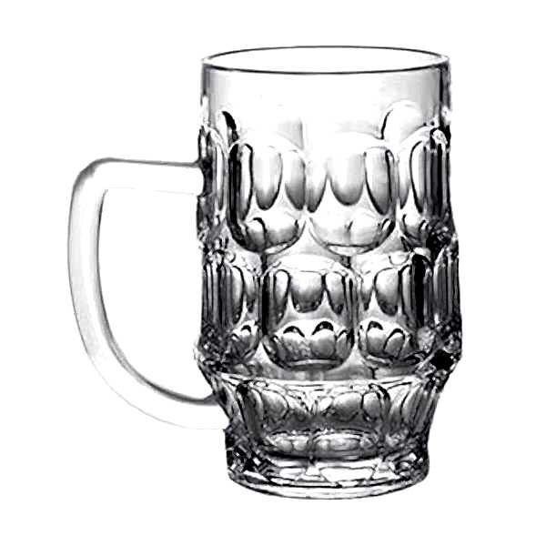 Bira bardağı, kulplu, 500 cl, polikarbonat. 2set