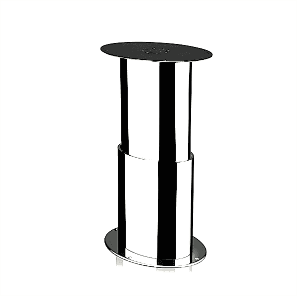 Barka Elektrikli Masa Ayağı Paslanmaz Çelik 12V. Tek Kademe. 700mm