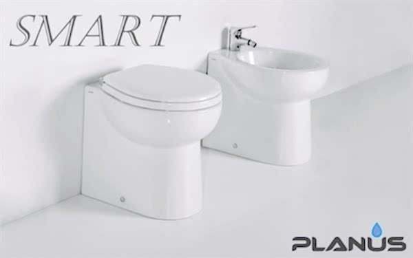 Smart 24V Beyaz Kısa Taş Taharet Kitli Tuvalet