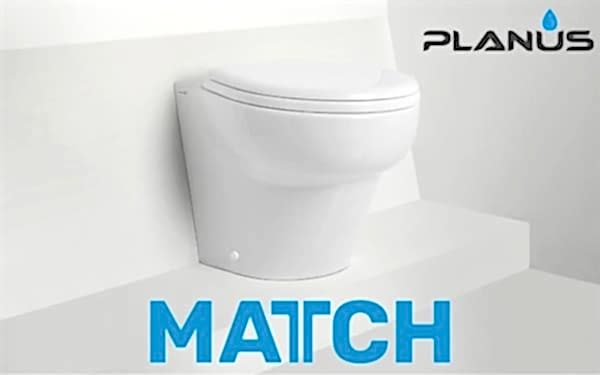 Match 24V Beyaz Kısa Taş Thr.Kitli Tuvalet