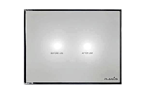 Planus Beyaz Full Glass Touch Panel 2 Butonlu