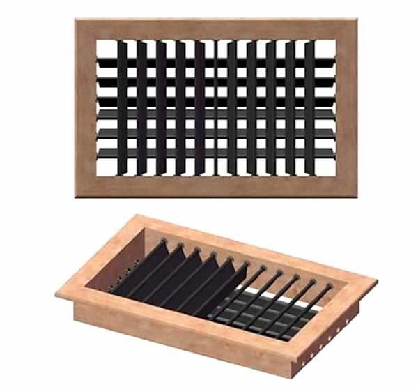 Hava Çıkış Izgarası. Kiraz Dört Yönlü 305X152 mm