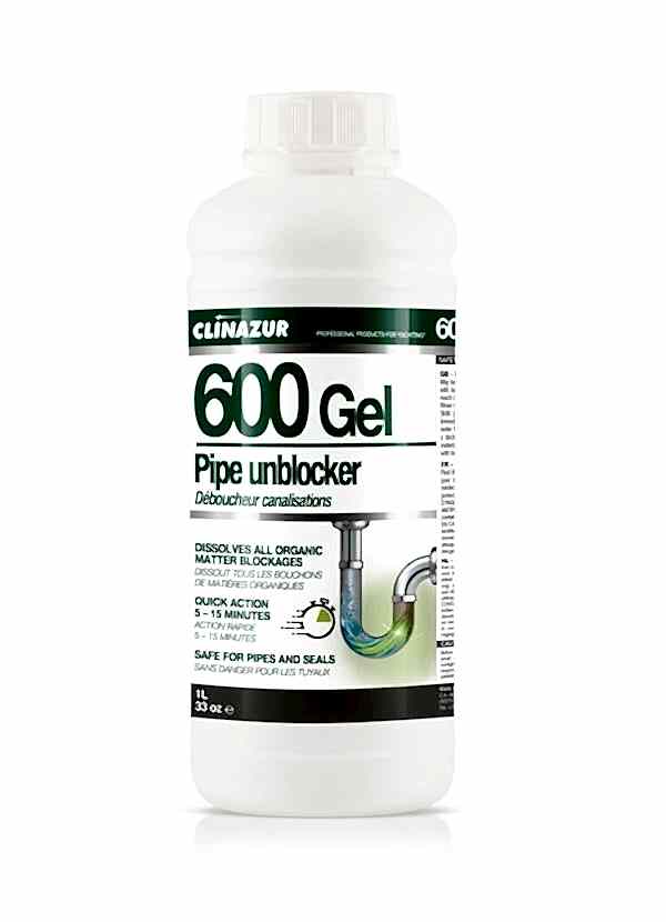 Clin Azur -600 GEL- Boru Tıkanıklık Açıcı 1 Lt