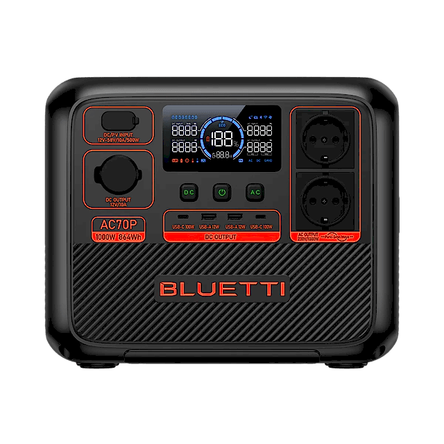 Bluetti AC70P UPS 864Wh Kapasiteli Taşınabilir Güç Kaynağı