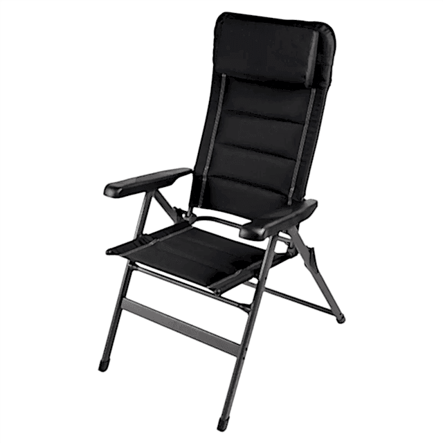 Dometic Kampa Lüks Firenze 7 Kademeli Siyah Kamp Sandalyesi