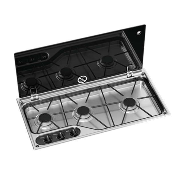 Dometic CVH1700G Üç Gözlü Ocak Cam Kapaklı 700x350 mm