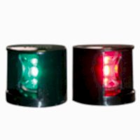 FOS LED 12 İSKELE&SANCAK FENERİ, alttan monte,112,5° siyah