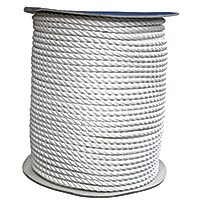 BAĞLAMA HALATI- çift burgulu-üç kollu polyester halat, 34mm, beyaz