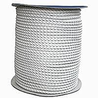 BAĞLAMA HALATI- çift burgulu-üç kollu polyester halat, 38mm, beyaz