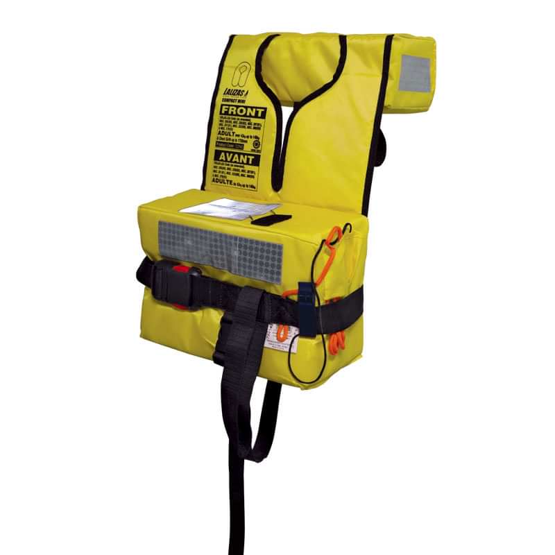 LALIZAS Foam Folding Lifejacket Compact Mini, SOLAS/MED, Adult, Yellow