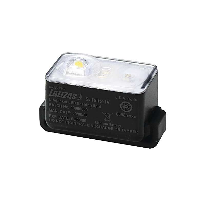 LALIZAS Lifejacket LED flashing light "Safelite  IV" ON-OFF water activated, SOLAS/MED/USCG-MER/TC
