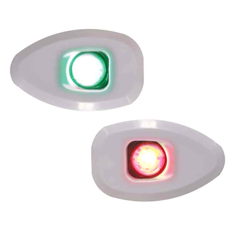 MICRO LED 12 İskele&Sancak 112.5°Feneri,Yüzey mon.,Set,Beyaz Göv.,deliksiz
