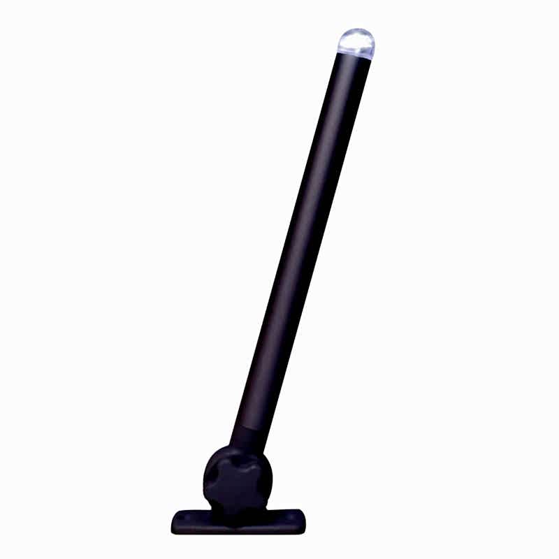 MICRO LED Işıklı Direk Katlanır 60cm, Beyaz Işık, Siyah