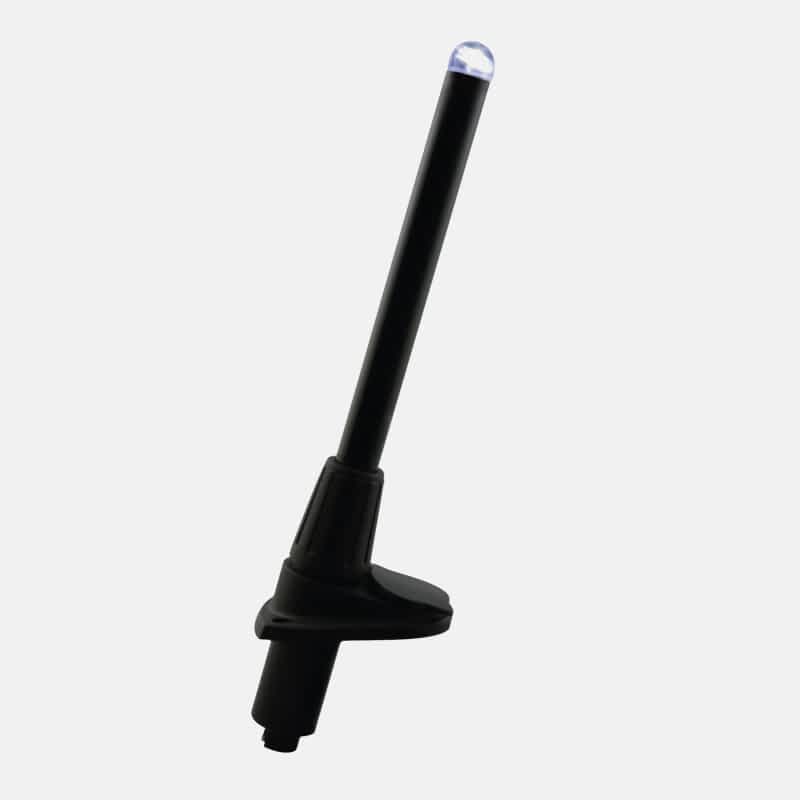 MICRO LED Işıklı Direk Soketli 60cm, Beyaz Işık, Siyah