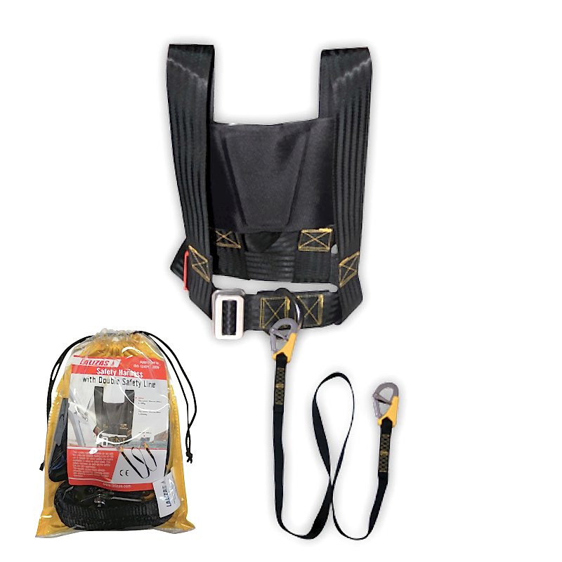 Safety Harness & Saf. Line,Double,L185cm,ISO,Child,Set