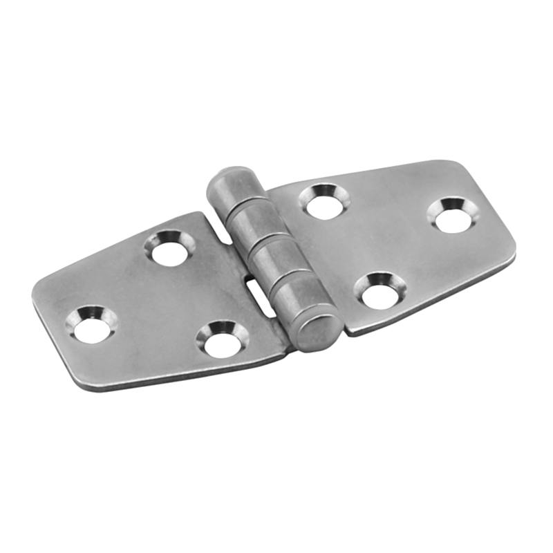 Silent Hinge, Right, Inox 316, L78mm, W37mm, Thickness 1,8mm