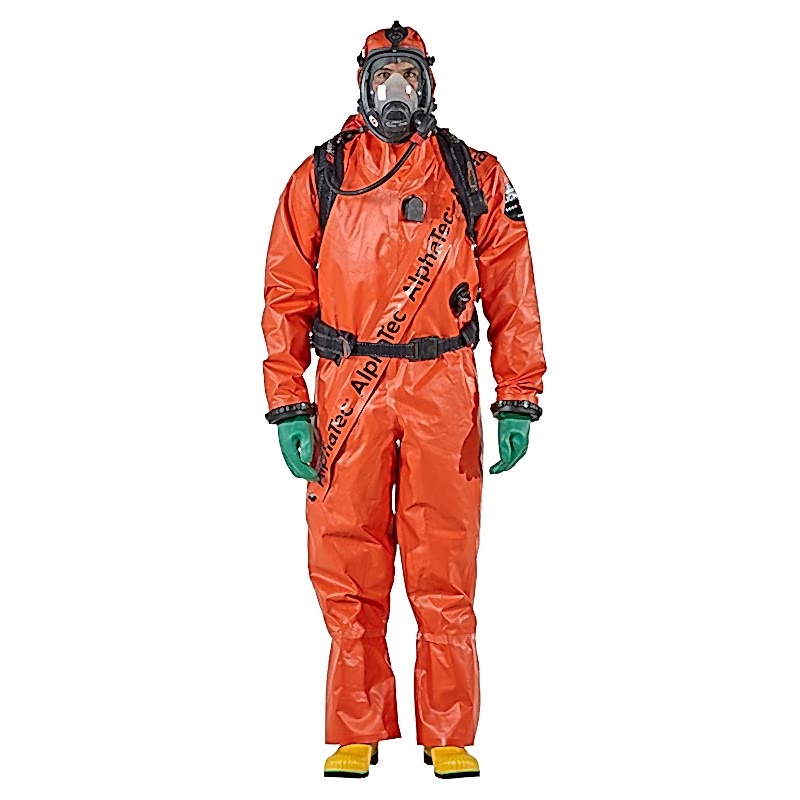Chemical Suit ''Gas Tight, AlphaTec, TR, Light Type'', ΧL, Orange