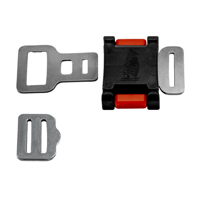 Safety Buckle, w/ Metal SS 304 Side Release, for 30mm Webbing