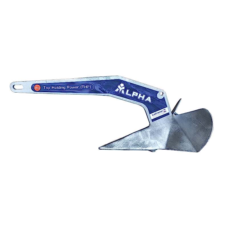 Lofrans' Anchor ALPHA, Top Holding Power (THP), Hot-dipped Galvanized, 16kg