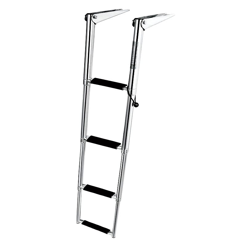 Telescopic Ladder, 4 steps, Inox316, L1145xW395xCentr.W178mm, Narrow
