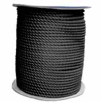 CABO Bağlama Halatı-Üç Kollu,Polyester, Siyah, Diam.18M
