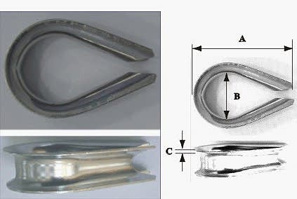 THIMBLE INOX, 4MM