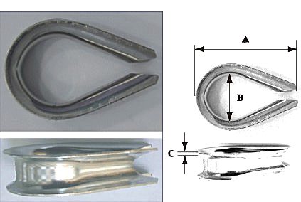 THIMBLE INOX, 6MM