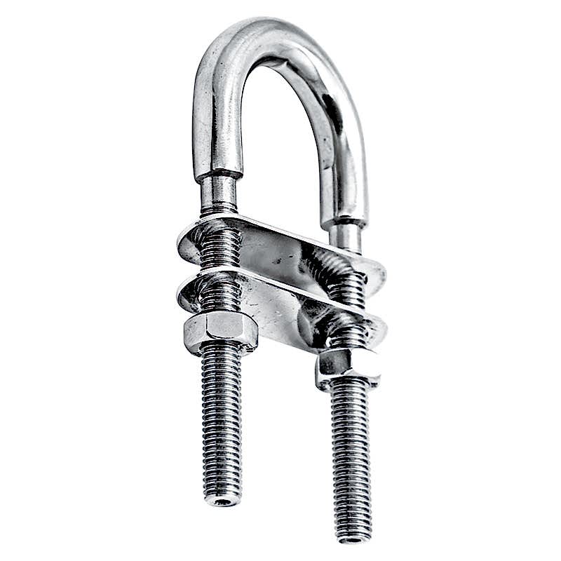 U Mapa, Inox 316, W35mm, L60mm, ø10mm, w/metrik M8