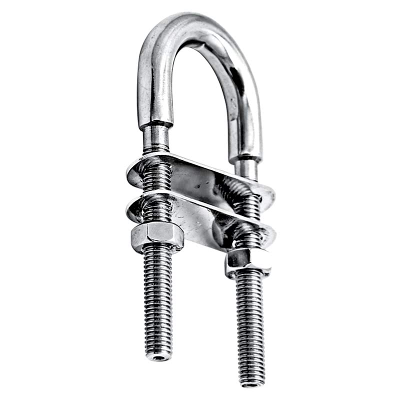 U Mapa, Inox 316, W. 35mm, L 80mm, ø10mm,, w/metrik M8