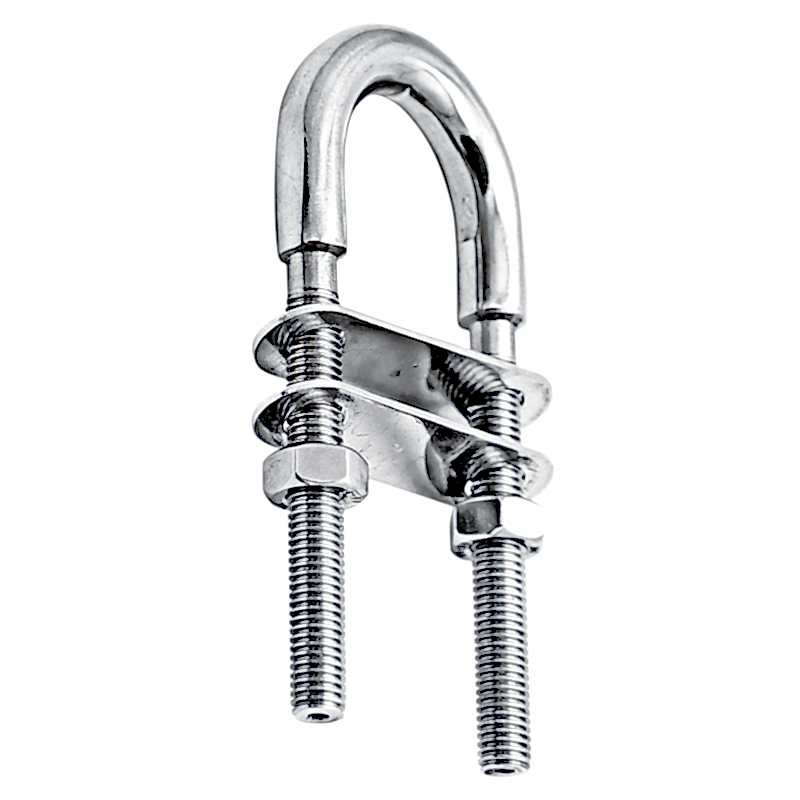 U Mapa, Inox 316, W45mm, L100mm, ø10mm, w/metrik M8