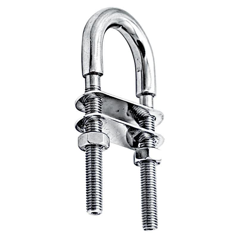 U Mapa, Inox 316, W50mm, L90mm, ø12mm, w/metrik M10