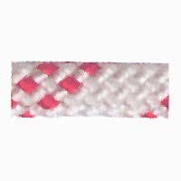 SEYİR HALATLARI, "Halyard", Çap. 8mm, beyaz üzerine kırmızı örgü