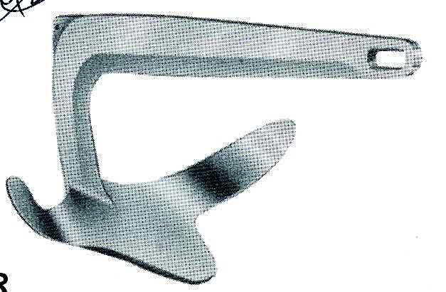 Çapa, bruce tip, inox 316 paslanmaz, 3kg